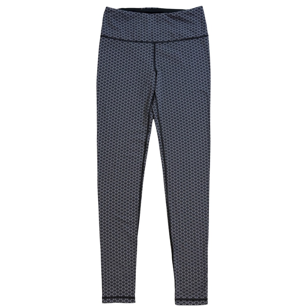Victoria's Secret VSX Sport Leggings Women Small Gray Geometric Athletic Pants - Picture 1 of 12